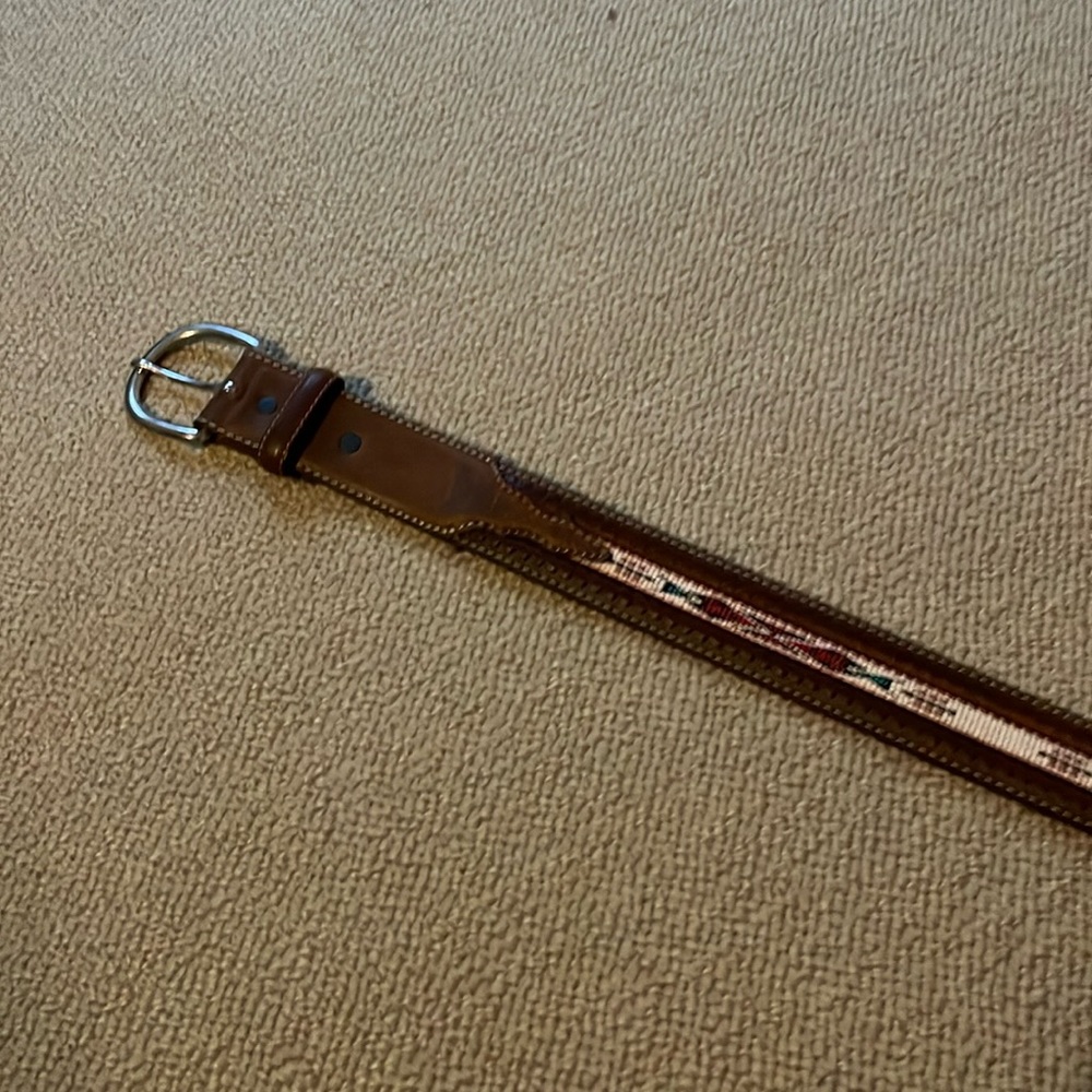 Leather belt